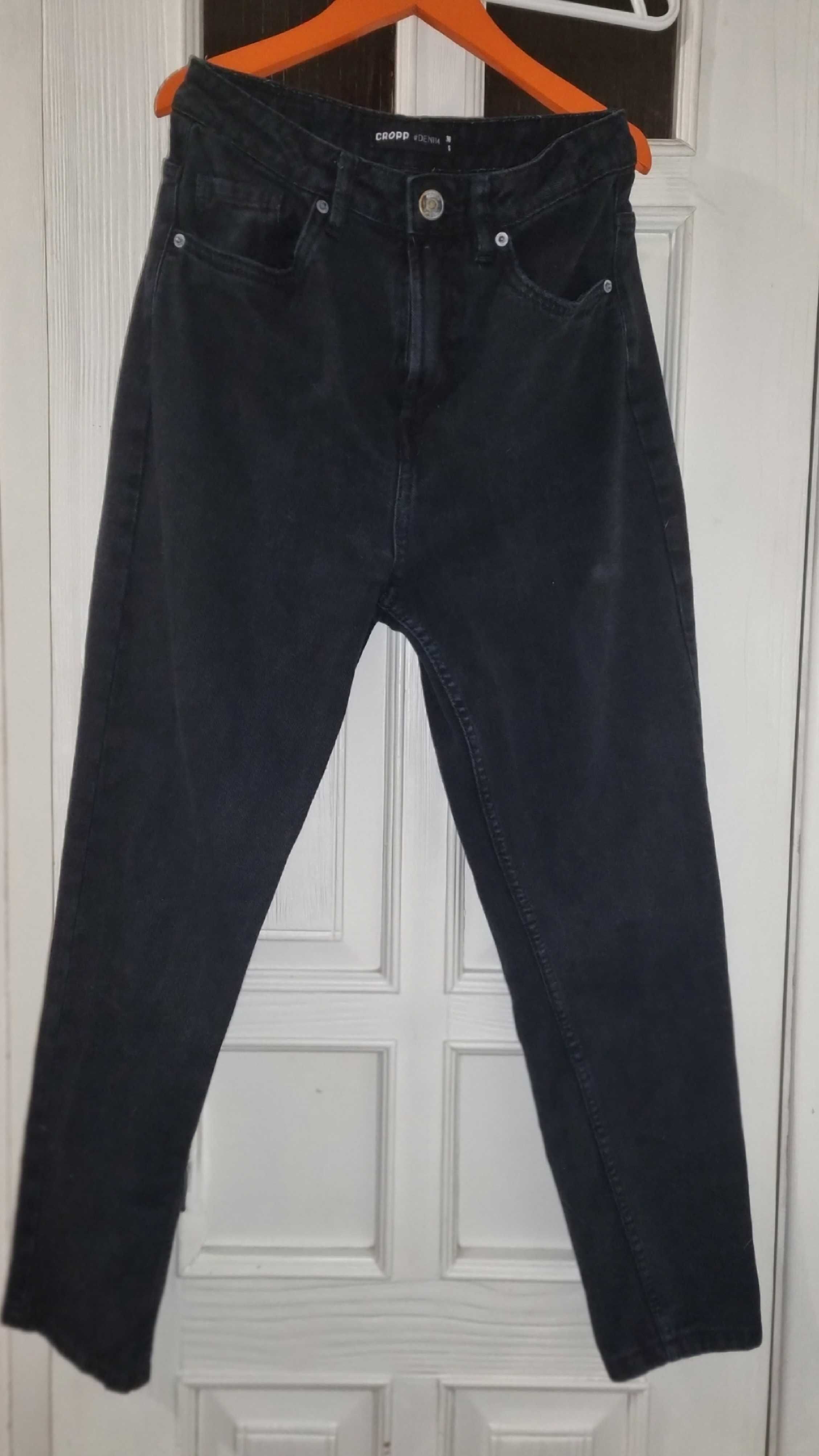 MOM черные джинсы cropp 36 S