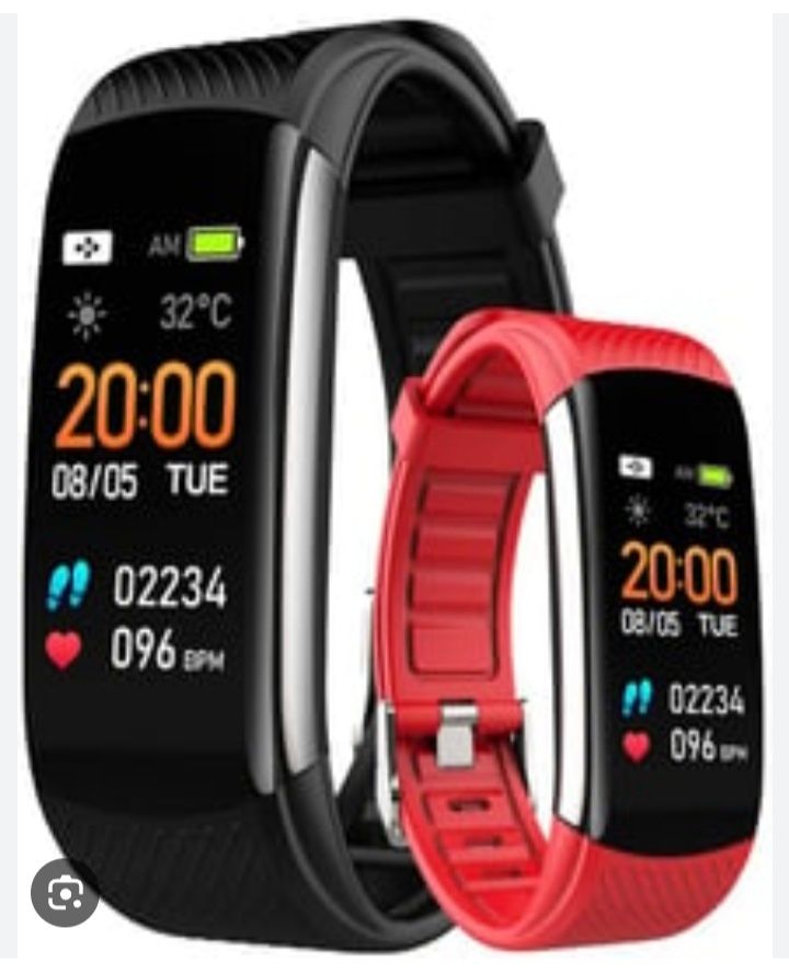 Smartwatch smartband zegarek 2w1 krokomierz puls tlen NOWY