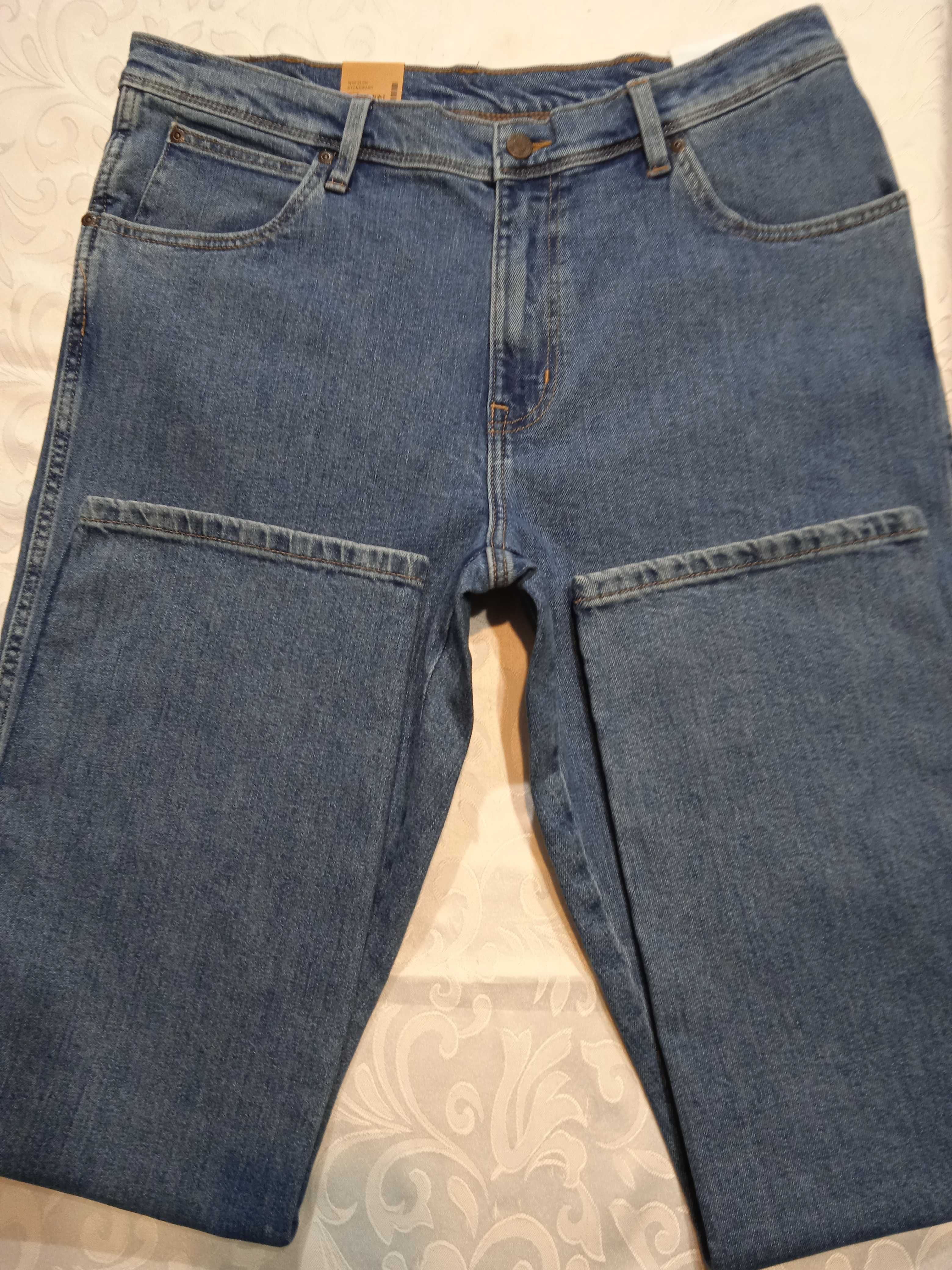 Wrangler Regular Nowe męskie spodnie jeansy W36 L32
