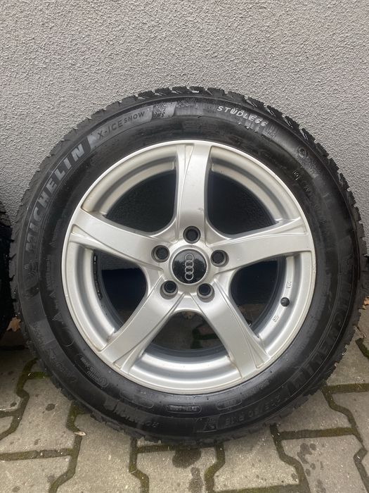 Felgi aluminiowe 5 x 112  z oponami zimowymi Audi , VW, Skoda