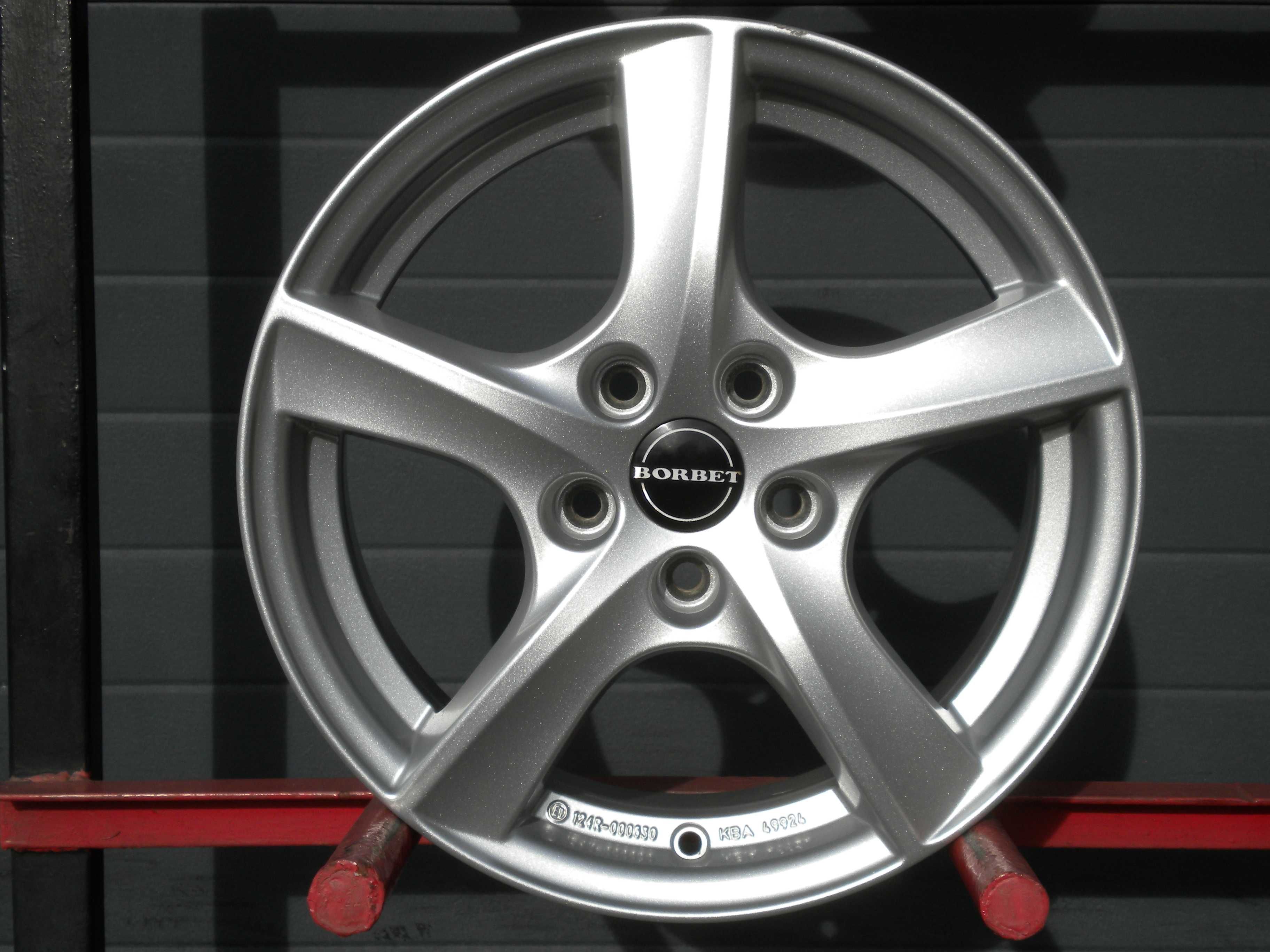 Felgi aluminiowe Borbet 16 5x108 Ford Focus Mondeo Kuga Volvo S40 V50