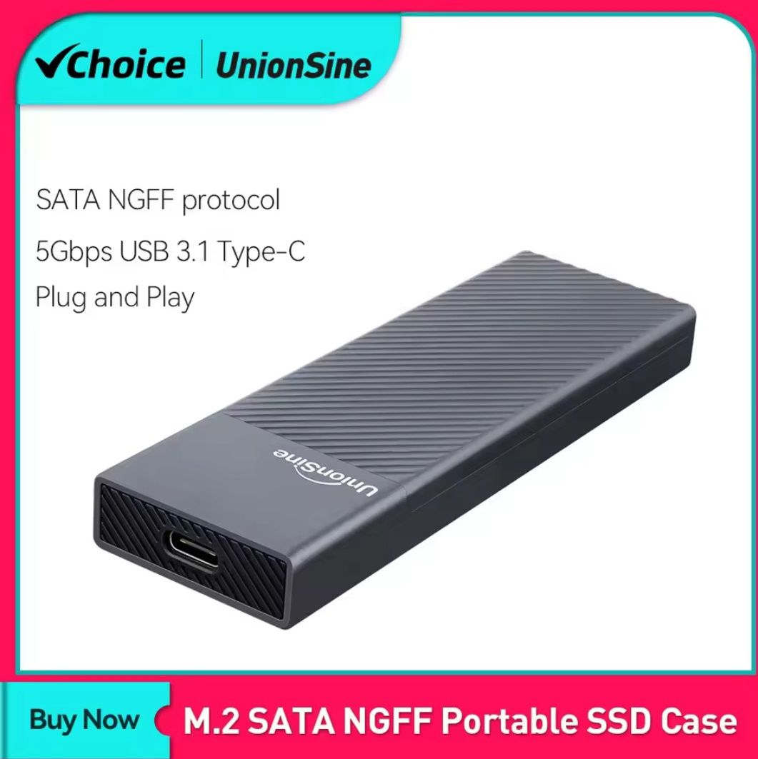 Карман внешний UnionSine M2 SSD Sata протокол