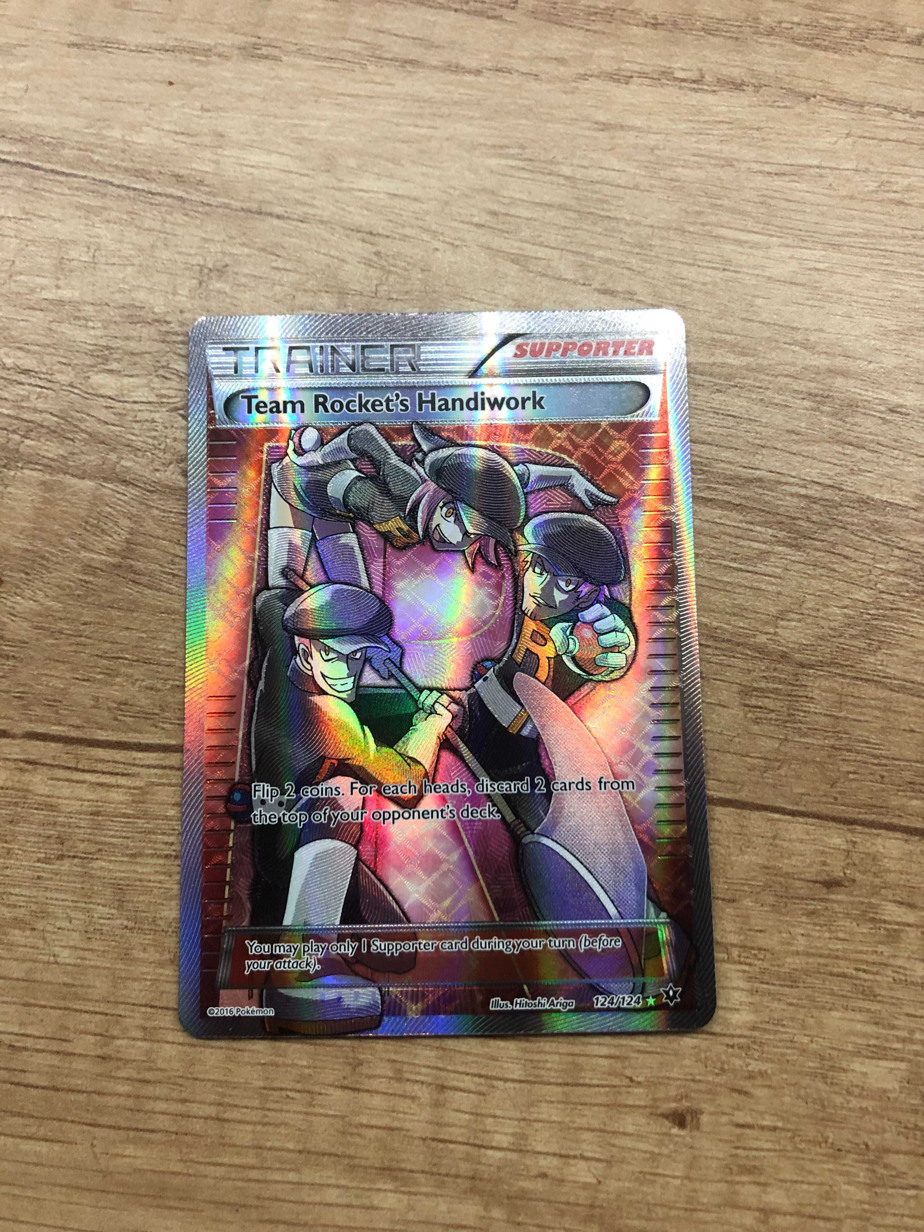 Team Rocket s Handiwork pokemon 124/124 karta