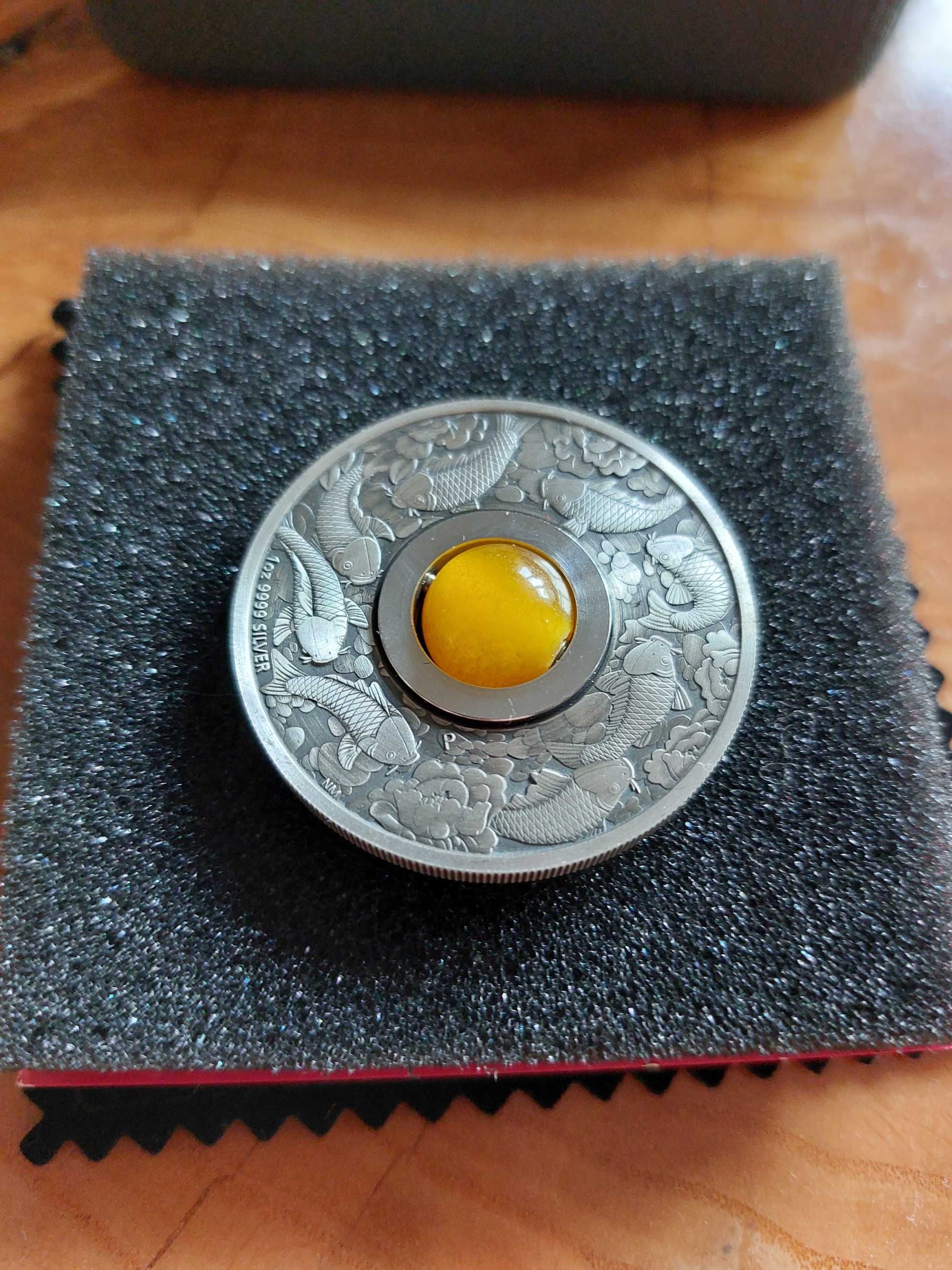 Do sprzedania 1$  1oz 2018 Unikat Srebrna Moneta Ryby Koi - 1999 zl