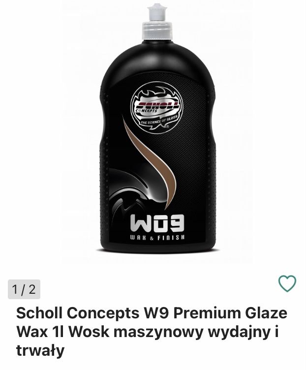 W9 premium glaze wax Scholl