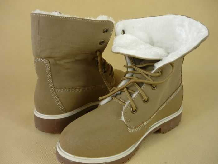 BUTY zimowe OCIEPLANE V&T camel rozmiar 45