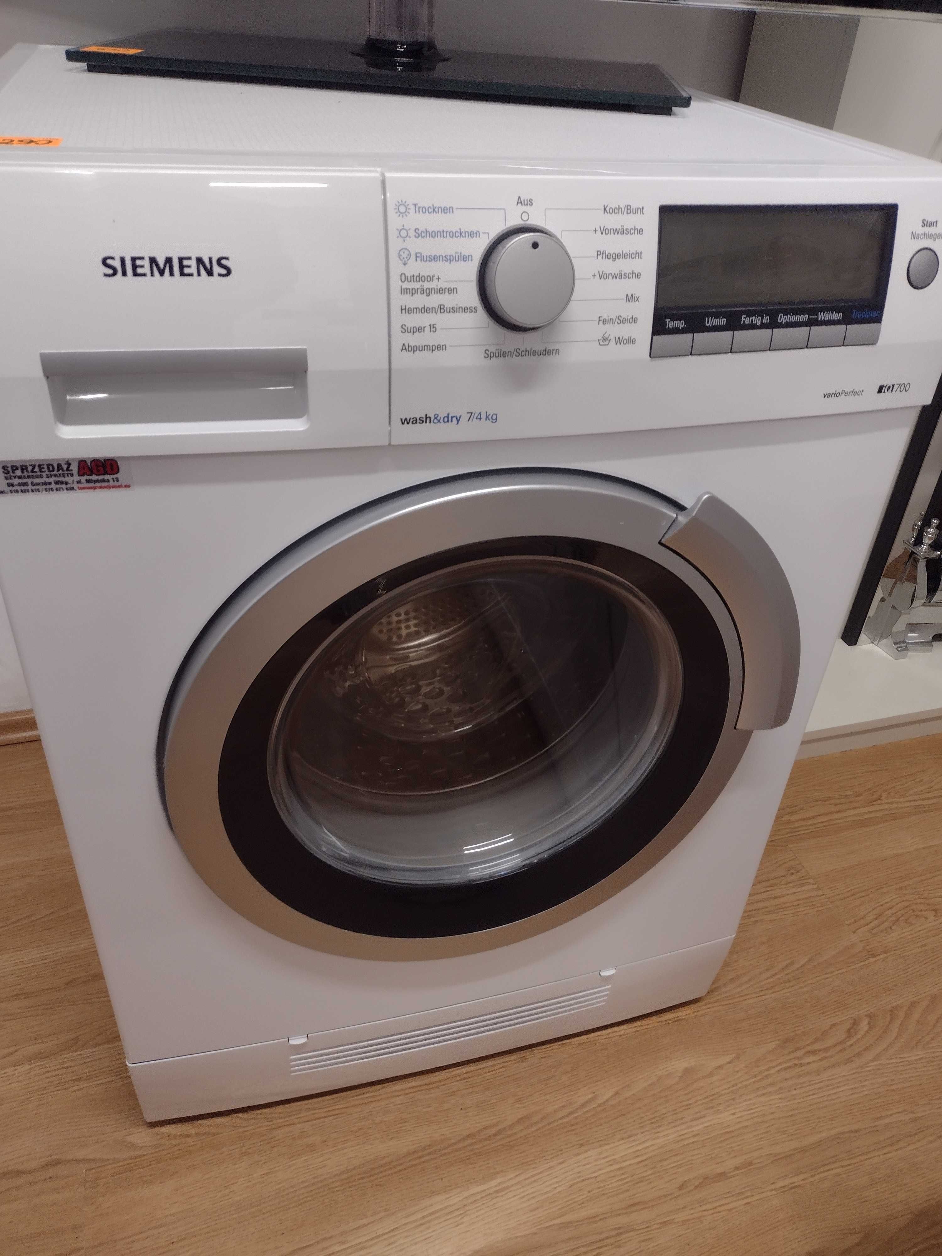 Suszarki do ubrań, pralko-suszarki SIEMENS AEG BOSCH HAIER 7-9kg