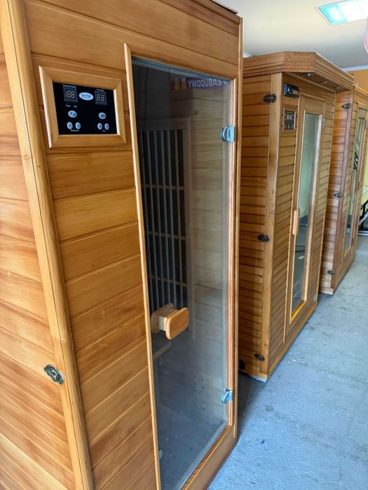 Sauna infrared sucha parowa Cedr 120 130  200 Kwarcowa Jak Nowa