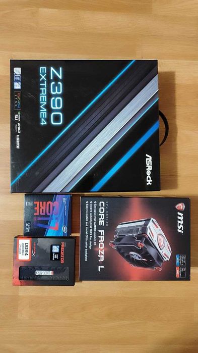 Комплект i7-8700K + Z390 + 32GB 3000MHz CL15 + Кулер