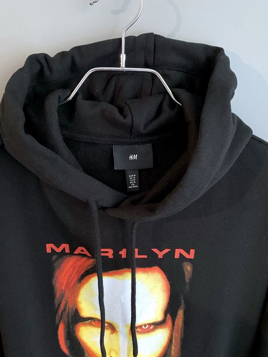 H&M Marlyn Manson чоловіча кофта на флісі, чоловіче худі на флісі р. М