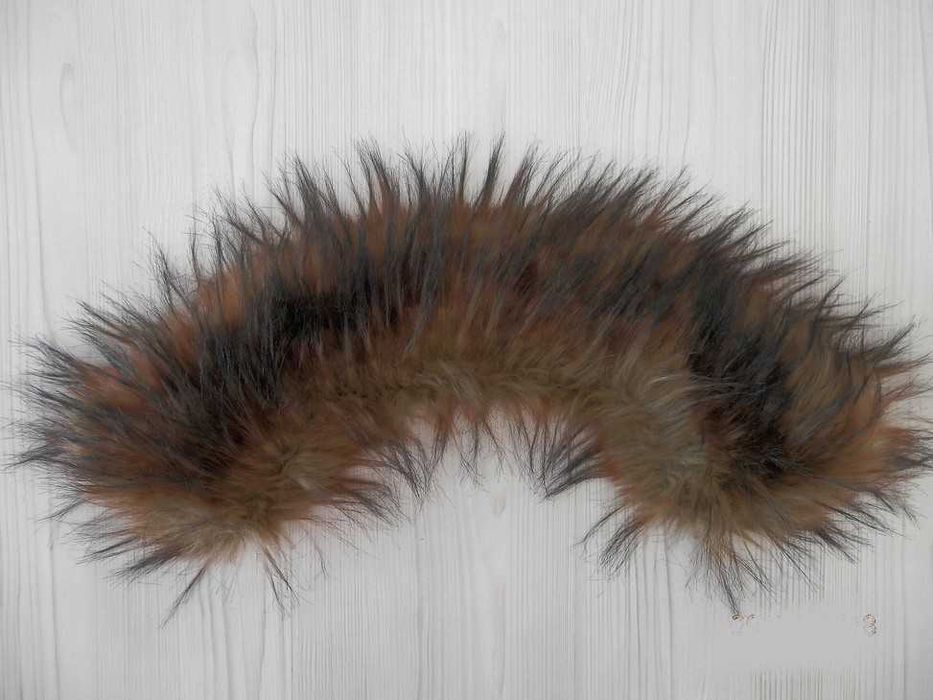 Kołnierz Futrzany Jenot Bardzo Puszysty z Połyskiem Etola Futerko