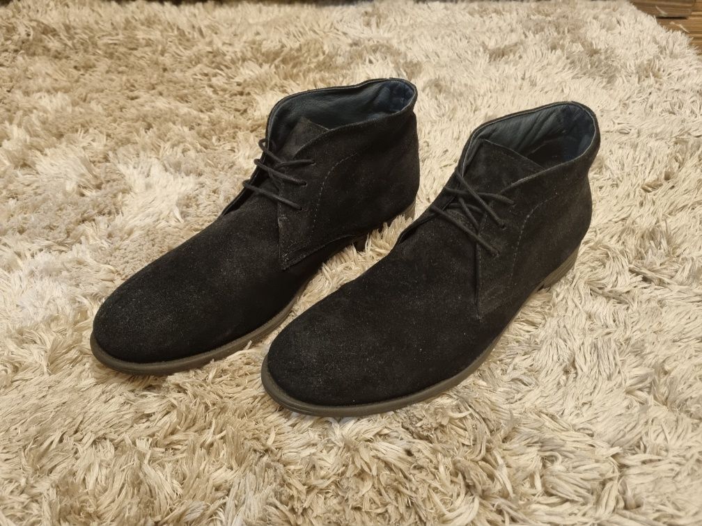 Buty skóra zamsz r45 Caff Moda