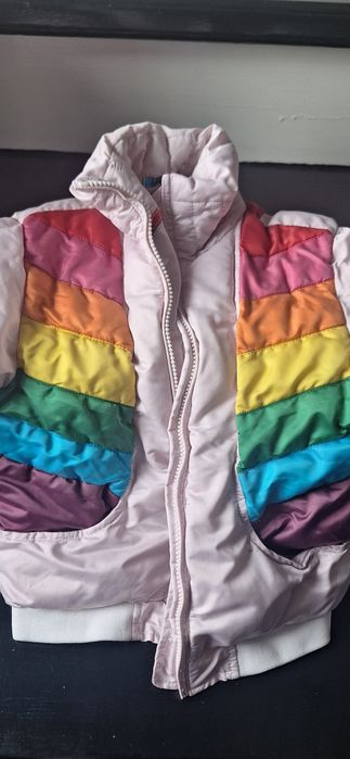 GAP Kurtka jesienno zimowa,unikat, tęcza