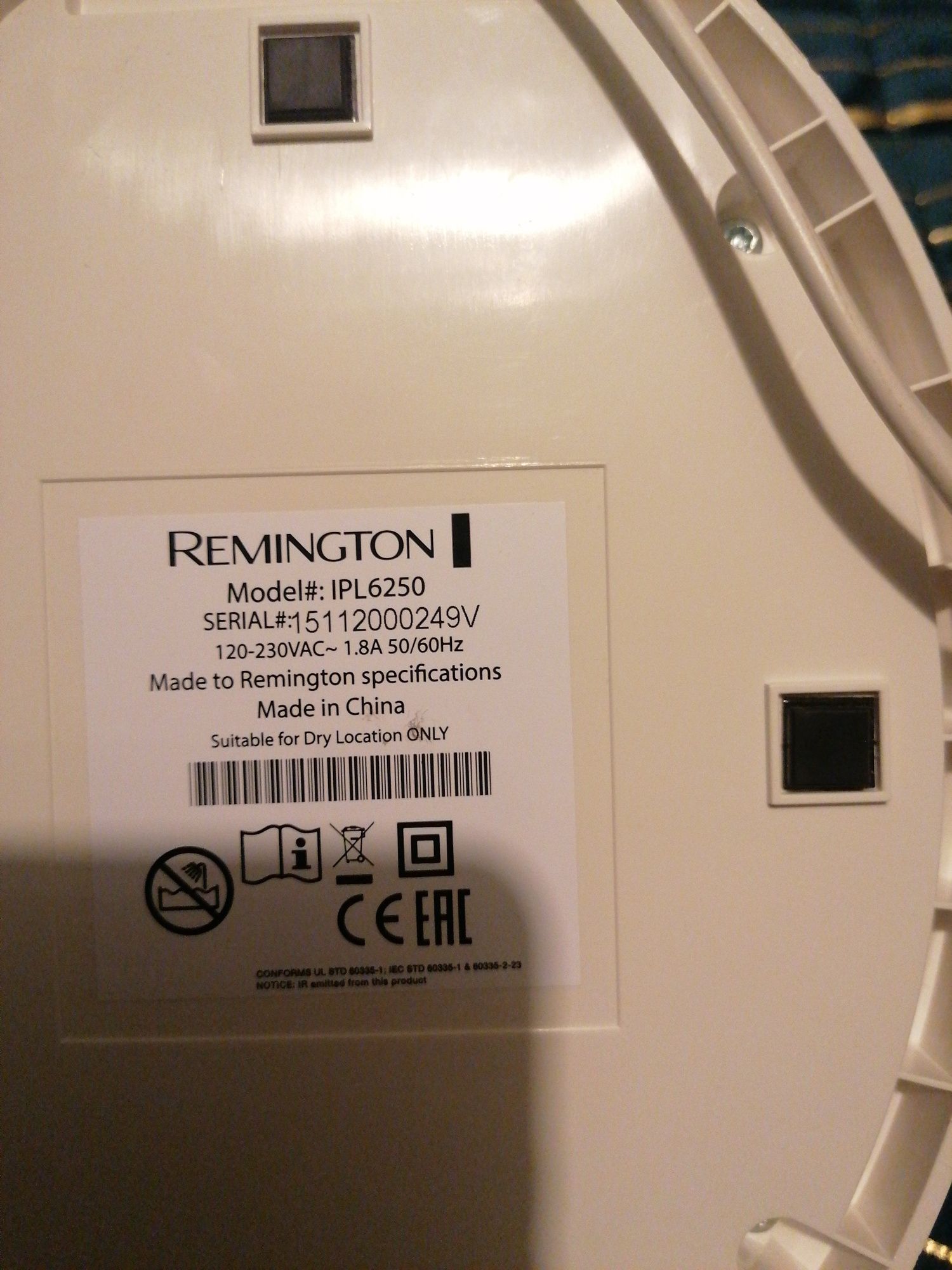 Remington ipl 6250 depilator laserowy