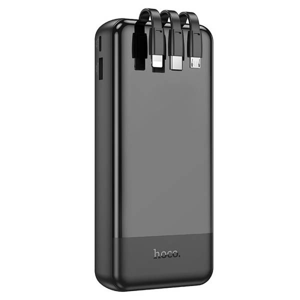 Павербанк з вбудованими кабелями Type-C/MicroUSB 20000mAh HOCO J114A