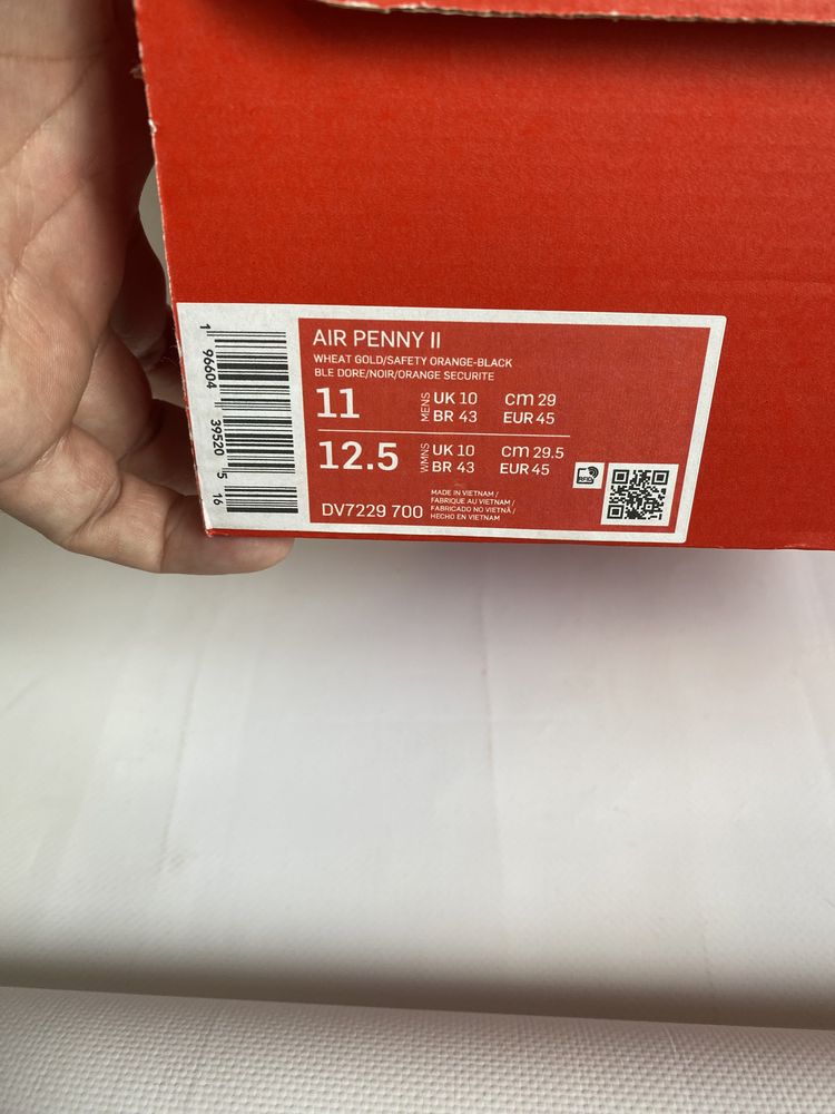 Новые ОРИГИНАЛ кроссовки Nike Air Penny 2