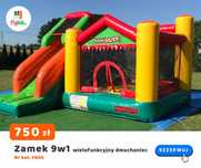 Dmuchaniec zamek dmuchany 9w1 zjeżdżalnia trampolina