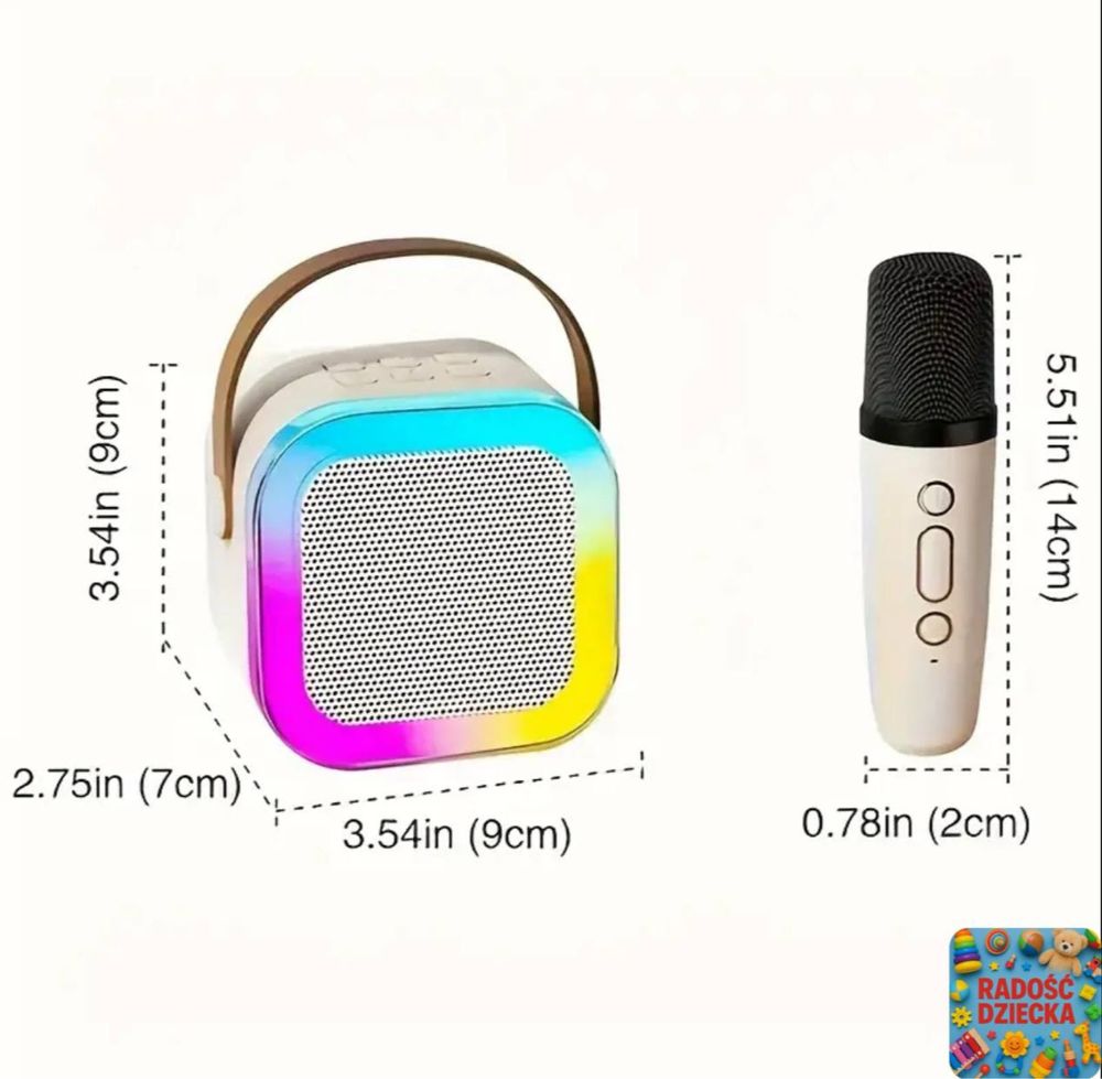 Bezprzewodowy Mikrofon Karaoke z Głośnikiem Bluetooth