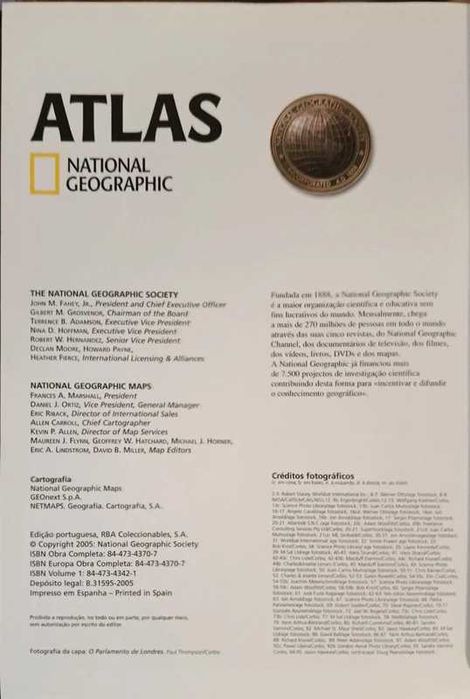 Atlas National Geografic, Europa I, National Geografic Society, 2005