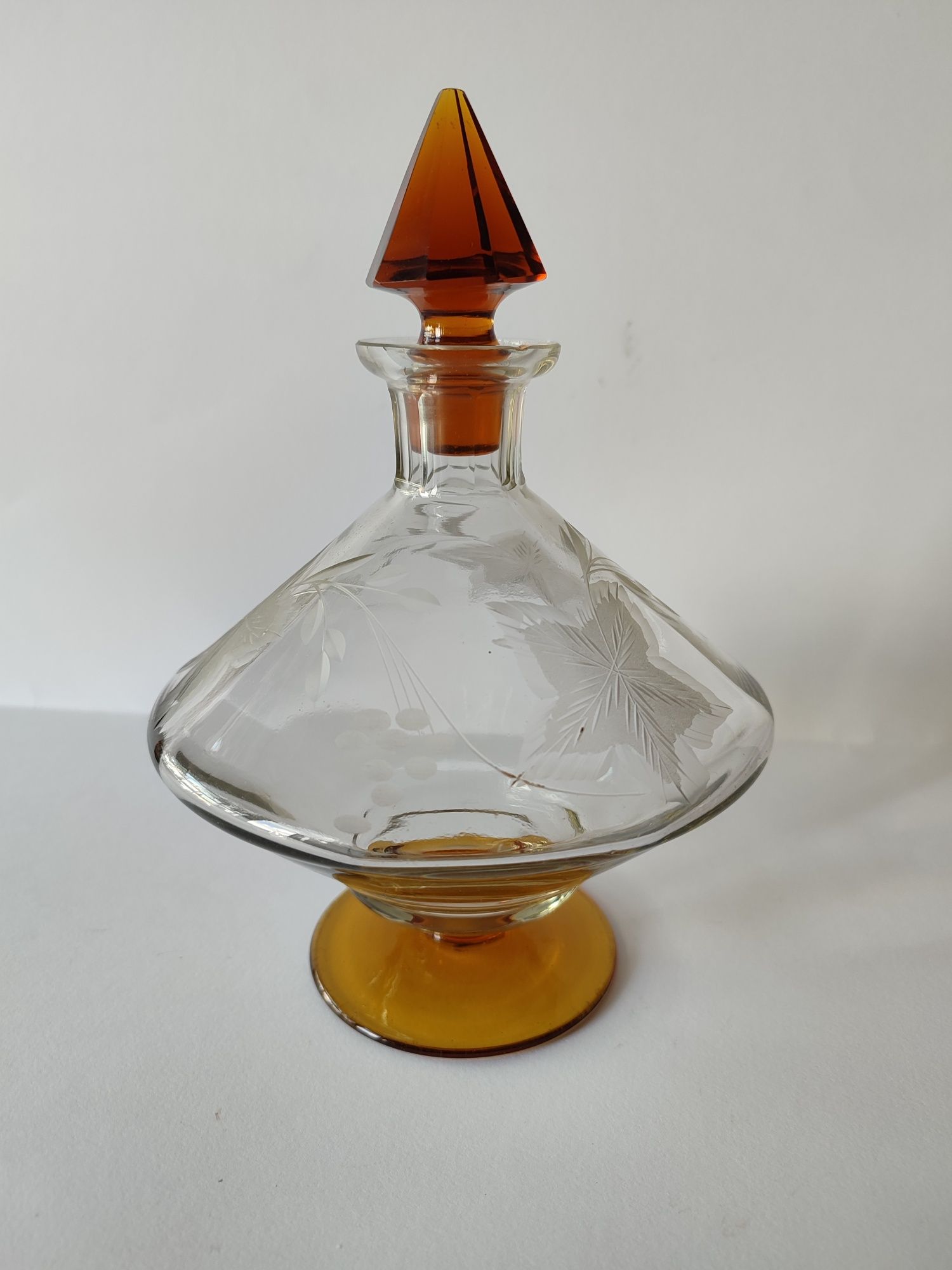 Karafka art deco huta Zawiercie katalogowa