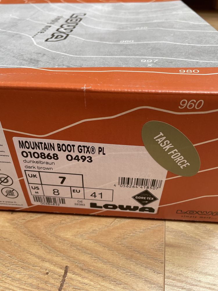 Buty Lowa Mountain GTX 41 wkładka 270mm