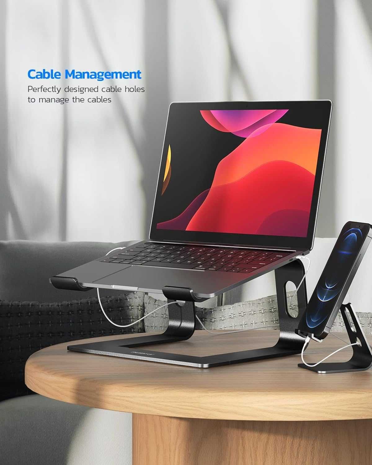 NULAXY aluminiowa podstawka pod laptopa 15,6 Macbook Dell HP Lennovo