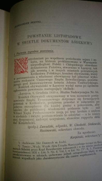 Stara księga, Rocznik łódzki t l 1928