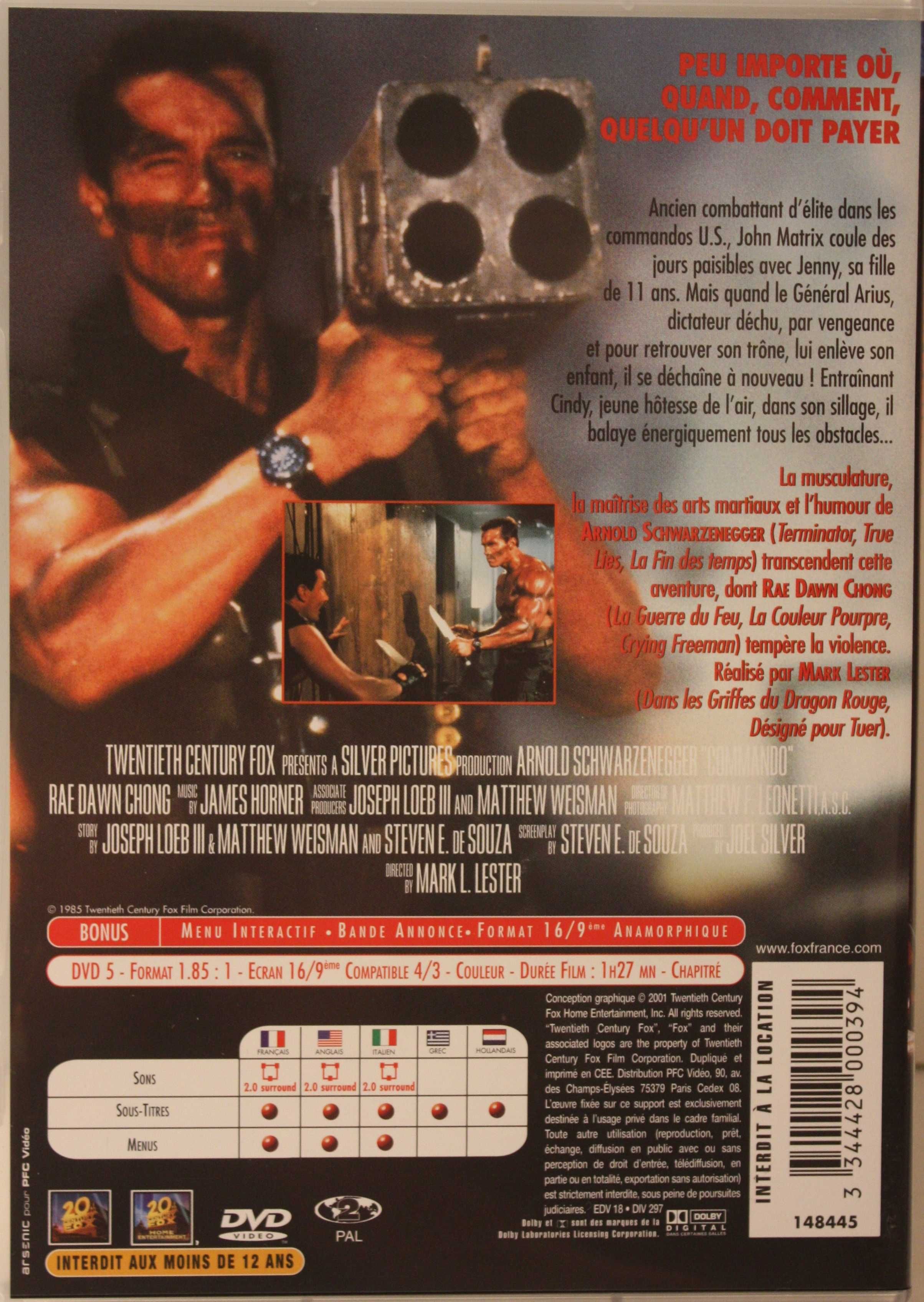 Commando (English) - film DVD