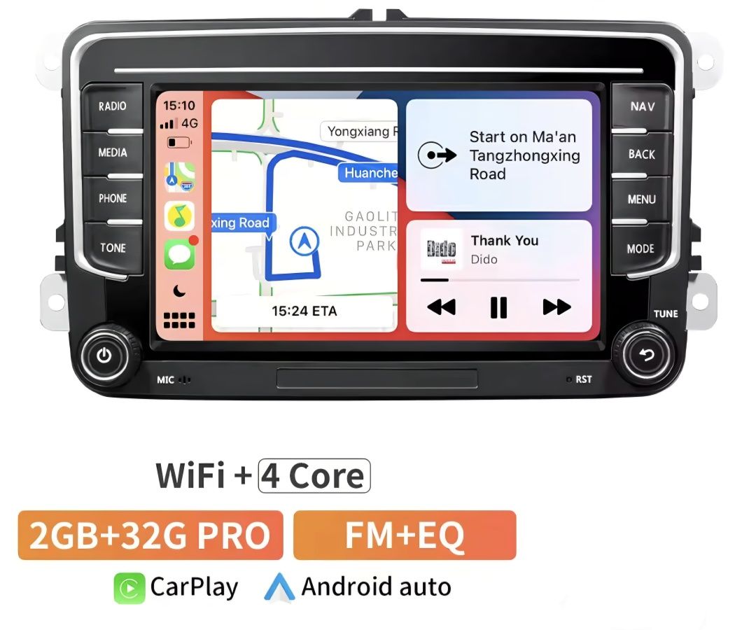 Rádio Android para VW/Skoda/Seat