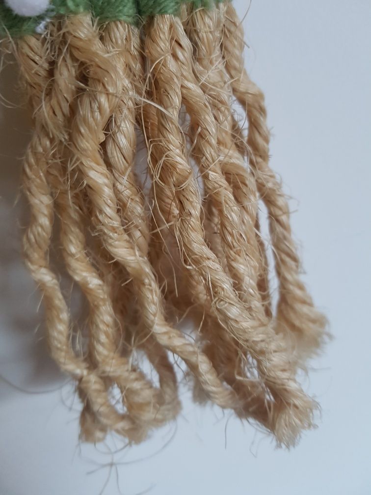Kaktus zawieszka sznurek handmade