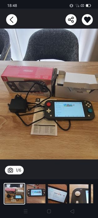 Switch lite com jogos 128gb
