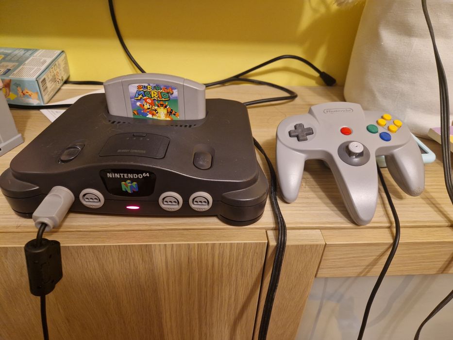Nintendo 64 N64 Kierownica + gry