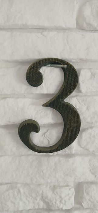 Numer na dom 3 metal