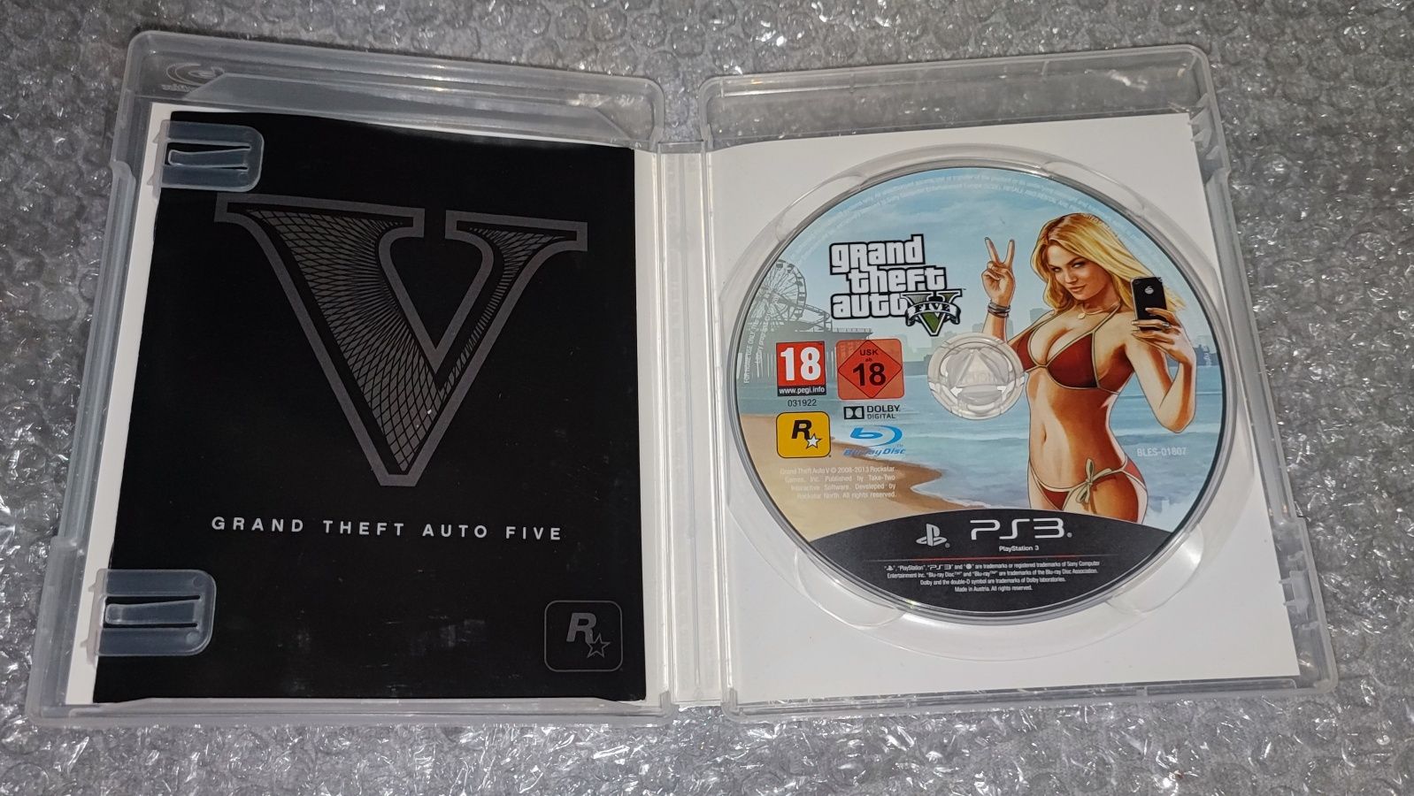 Płyta z grą Grand Theft Auto V (GTA V 5) Sony  Playstation 3 +PS3 orig