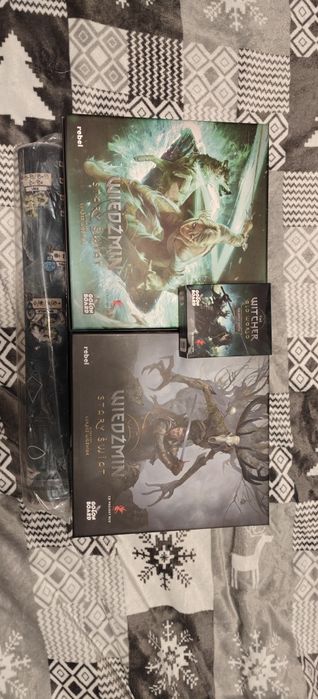 Wiedźmin Stary Świat Big Box All-in plus dodatki fanowskie-pomalowane