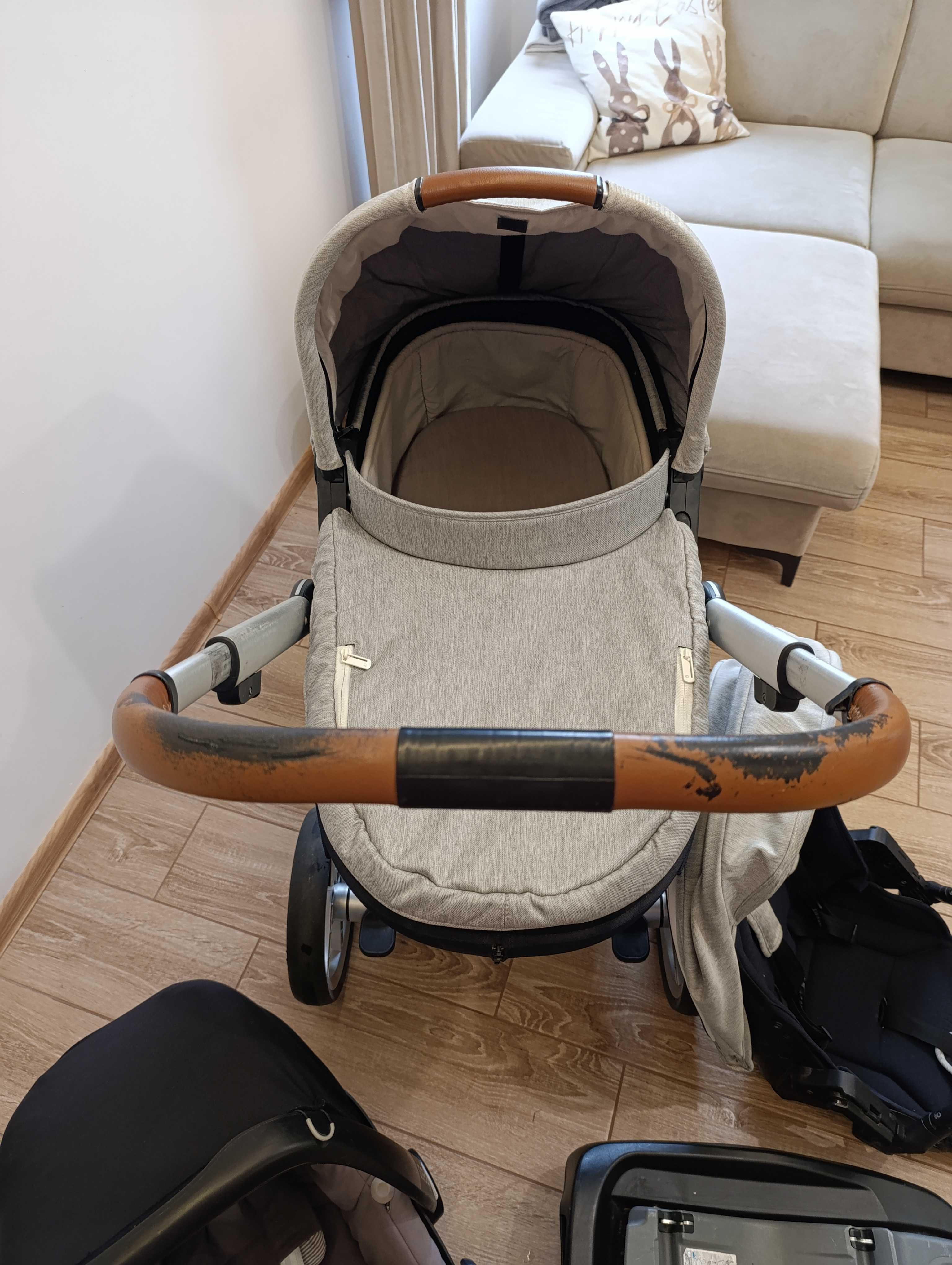 Wózek Mutsy Igo 3w1 + baza ISOFIX 4w1