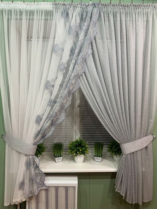 Комплект тюлі на кухню чи в кімнату
