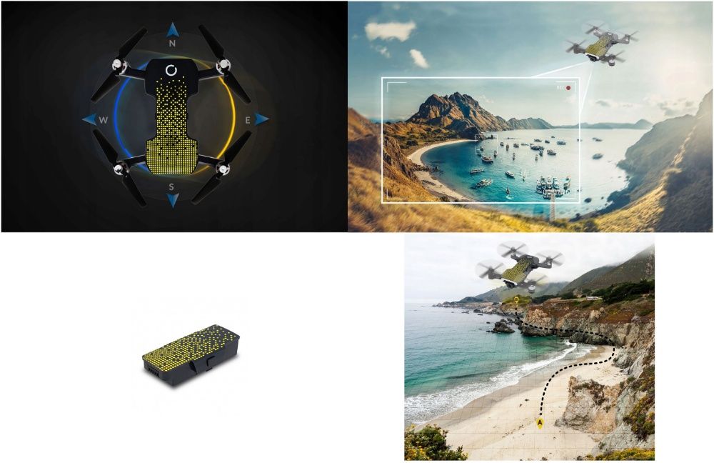 Dron OVERMAX X Bee Drone FOLD ONE GPS WiFi Kamera 4K FPV Quadrocopter