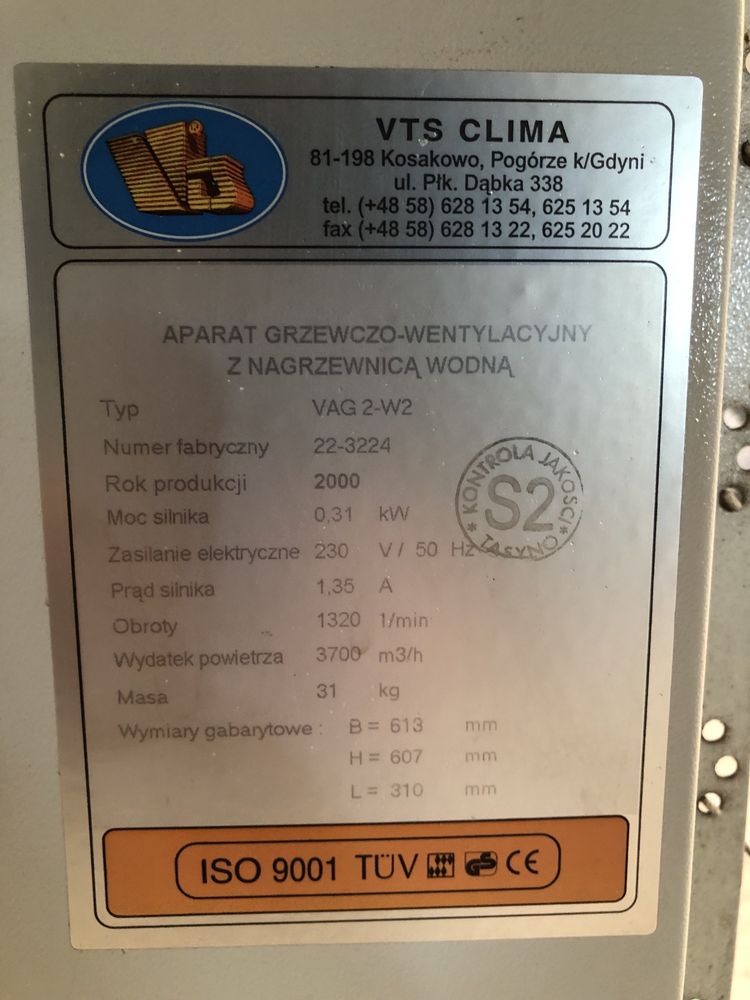 Nagrzewnica wodna 4 szt