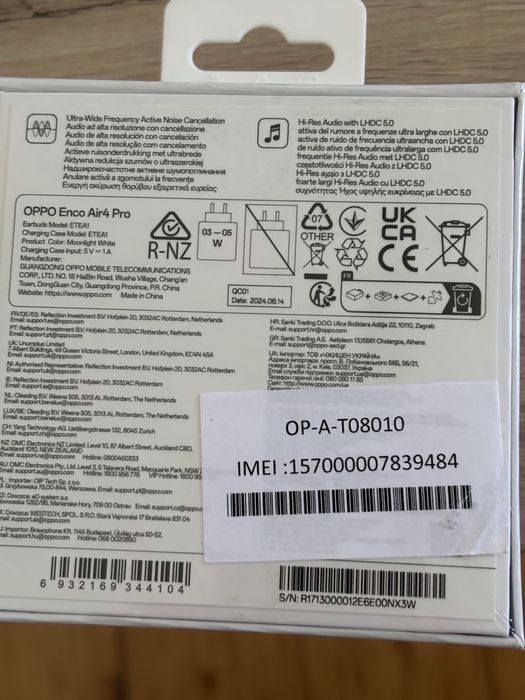 Nowe sluchawki bezprzewodowe OPPO Enco Air4 Pro