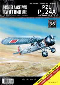 MK 36 PZL P.24A Modelarstwo Kartonowe proArte