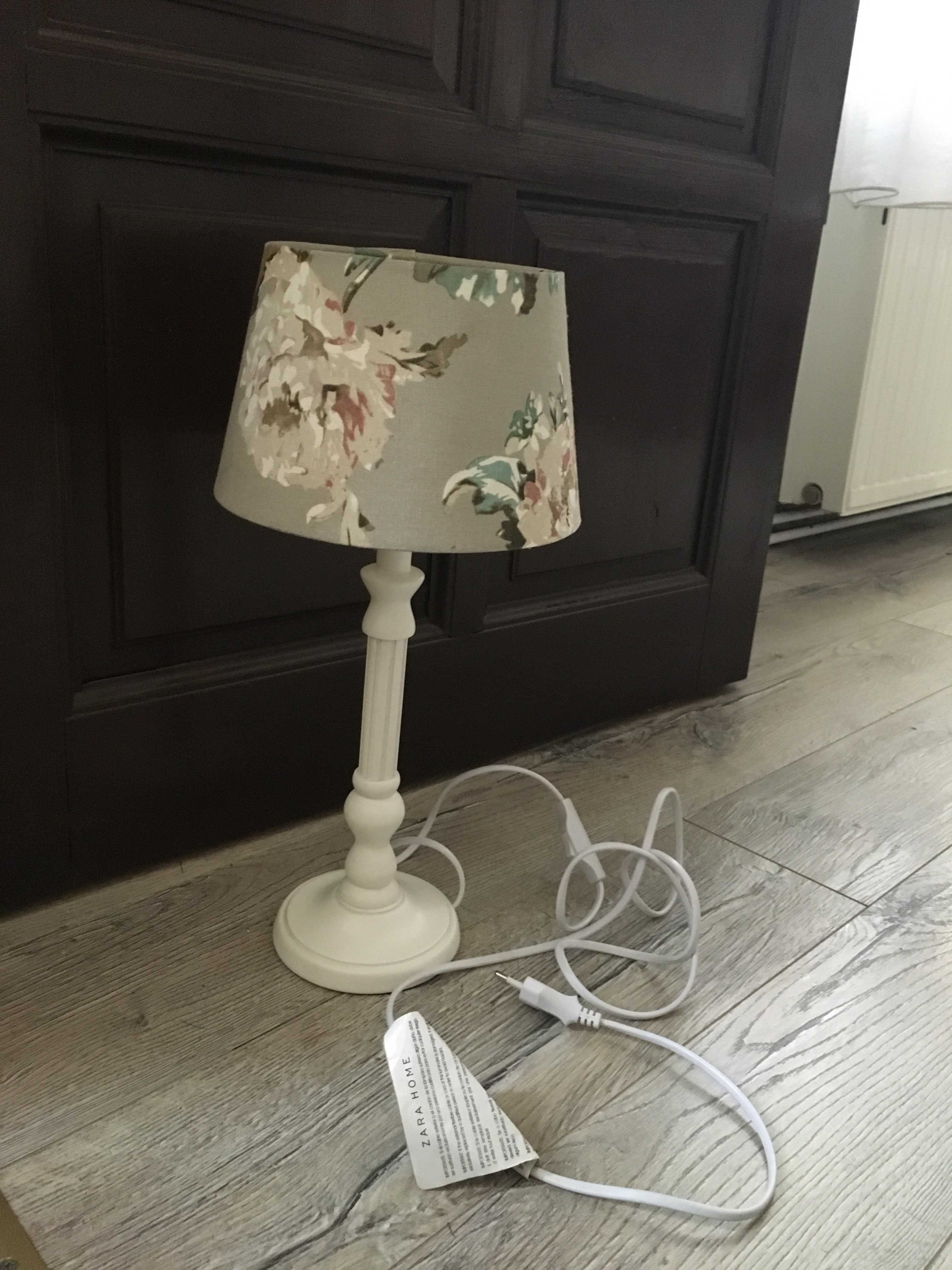 Lampka ceramiczna, lampa drewniana Zara (boho, shabby, Home angielski)