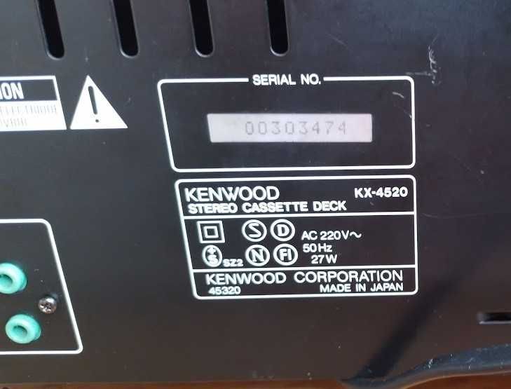 Кассетная дека  KENWOOD KX-4520 (Япония )