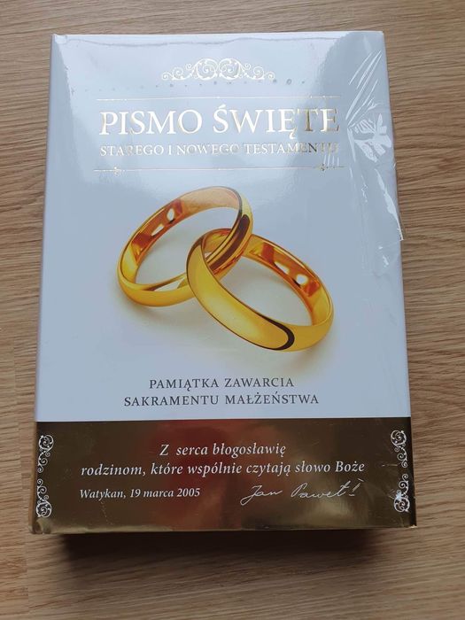 Pismo święte prezent ślubny