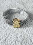 Tous mesh nowy pierścionek rozmiar 14 srednica 1.7 cm