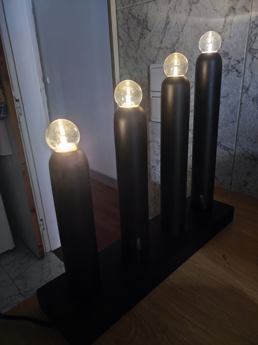Candeiro 4 luzes ambiente