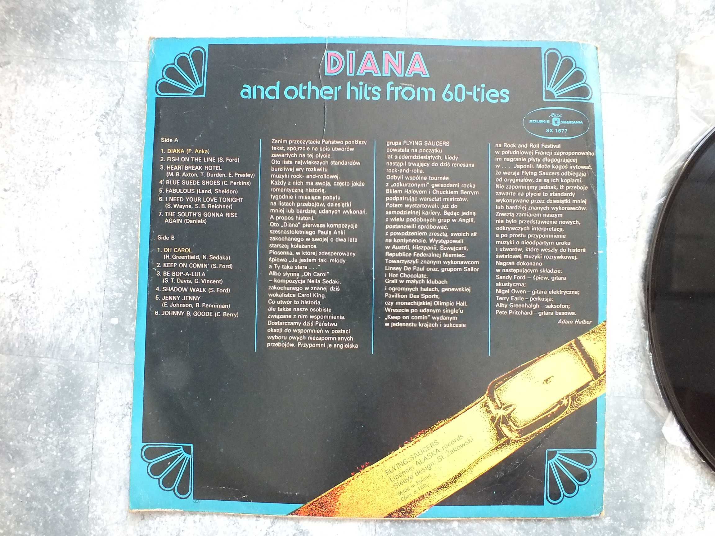 Płyta winylowa LP, DIANA- And Other Hits From 60-ties - składanka Paul