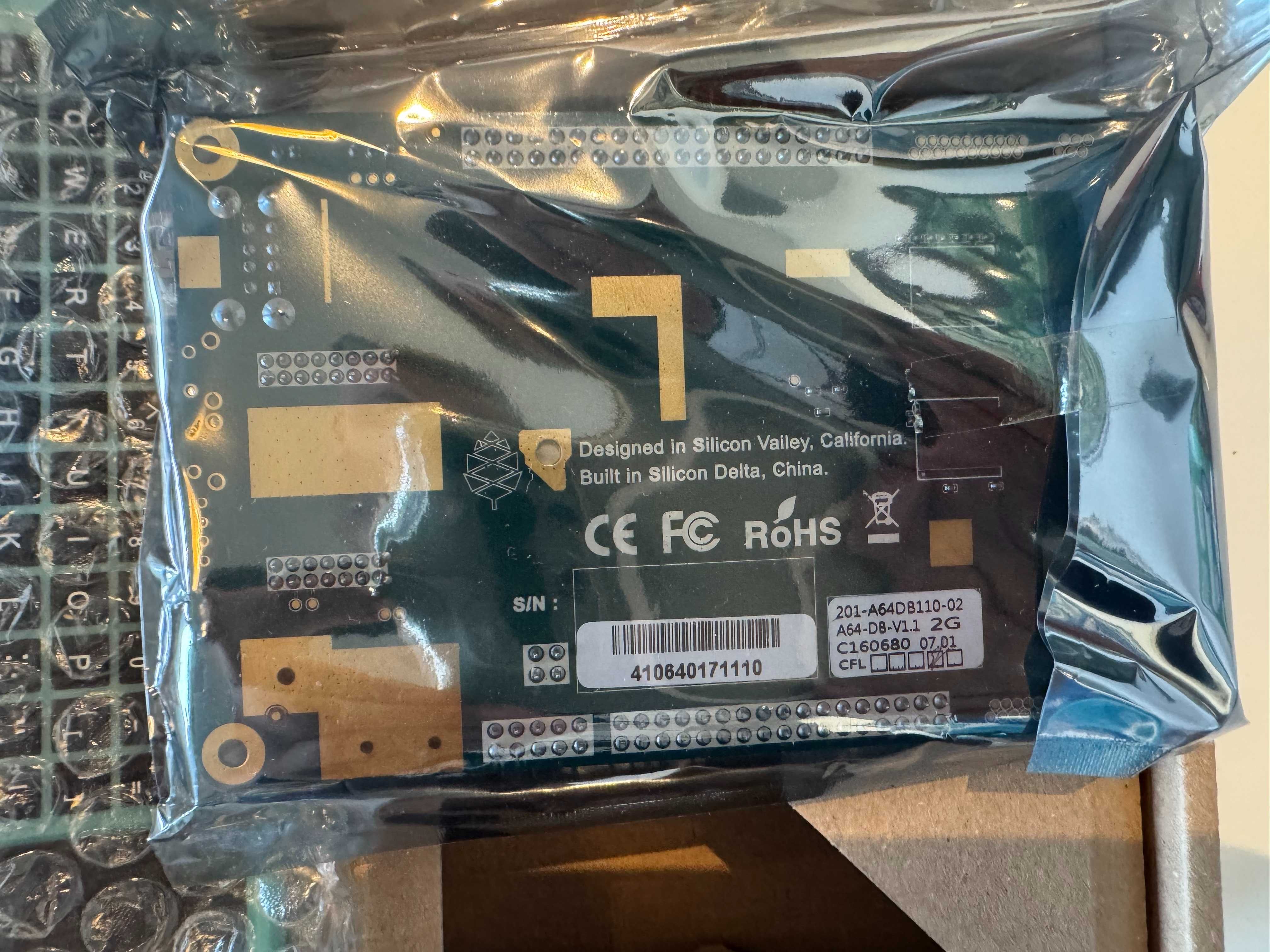 mikrokomputer PINE64 PA642GB 2GB DDR3 1,2 Ghz Quad-Core ARM Cortex A53