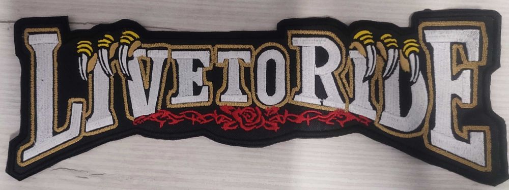 Naszywka motocyklowa Live to ride