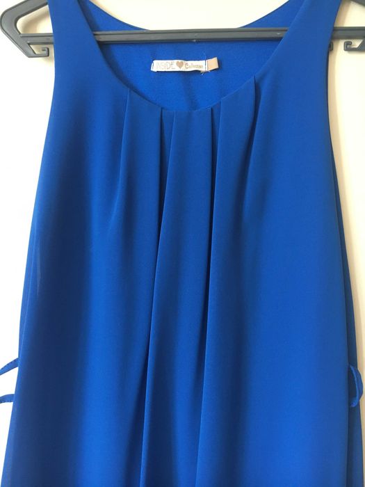 Vestido azul semi-formal